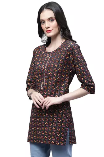 Cotton printed casual kurti