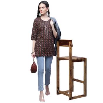 Cotton printed casual kurti 4