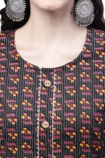 Cotton printed casual kurti