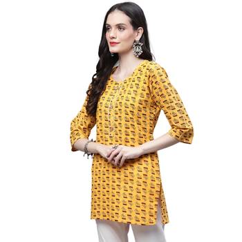 Cotton printed casual kurti 3