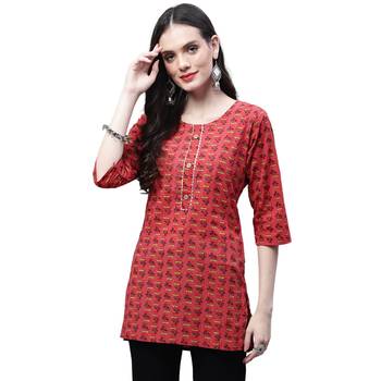 Cotton printed casual kurti 1