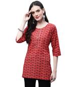 Cotton printed casual kurti