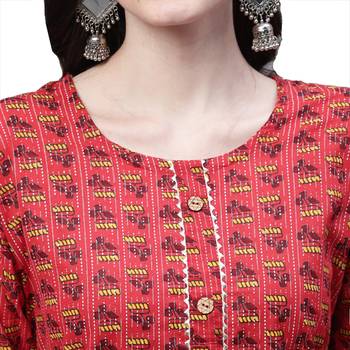 Cotton printed casual kurti 5