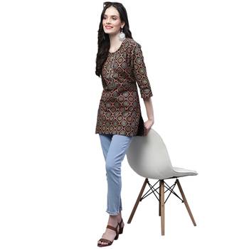 Cotton printed casual kurti 4