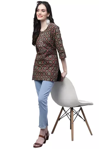 Cotton printed casual kurti
