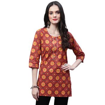 Cotton printed casual kurti 1