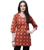 Cotton printed casual kurti