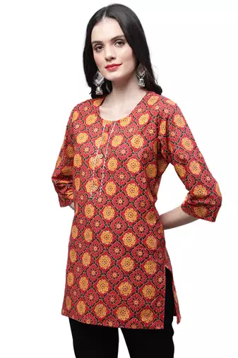 Cotton printed casual kurti