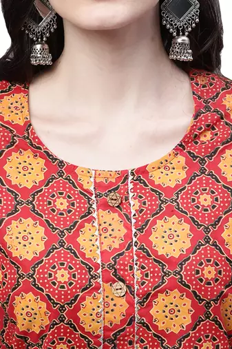 Cotton printed casual kurti