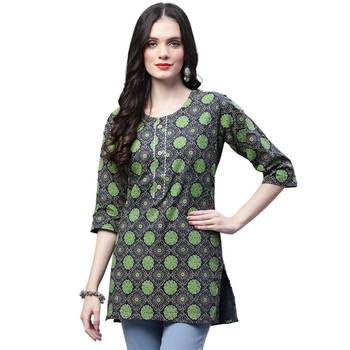 Cotton printed casual kurti 1