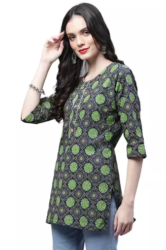 Cotton printed casual kurti