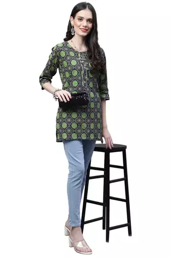 Cotton printed casual kurti