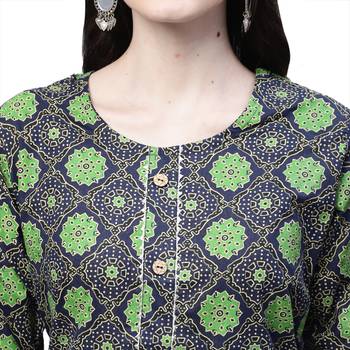 Cotton printed casual kurti 5