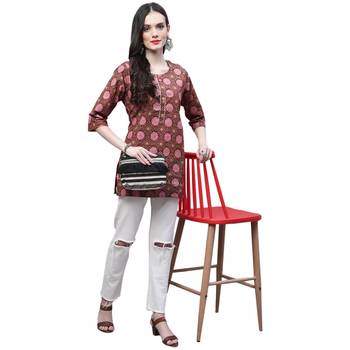 Cotton printed casual kurti 4