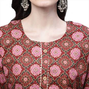 Cotton printed casual kurti 5
