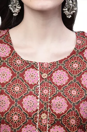 Cotton printed casual kurti