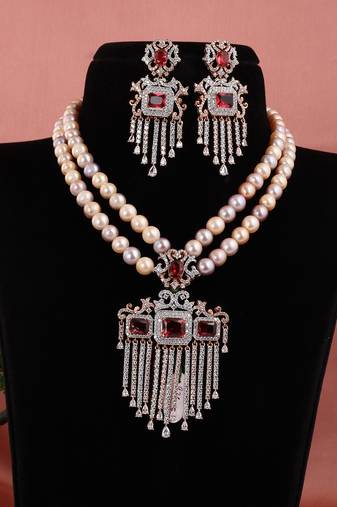 Real Natural Hyderabadi pearls Set