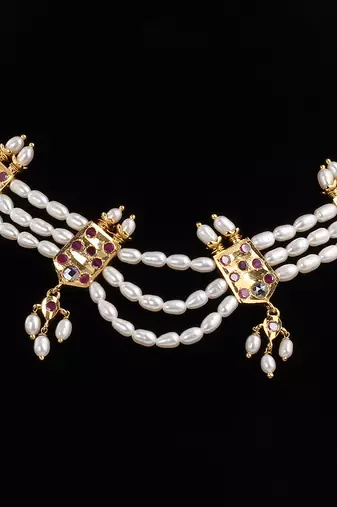 Real Natural Hyderabadi pearls Set