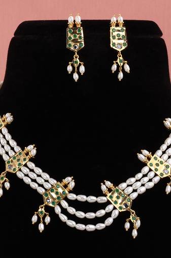 Real Natural Hyderabadi pearls Set