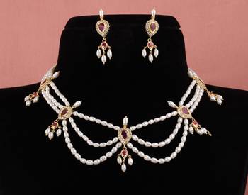 Real Natural Hyderabadi pearls Set 1