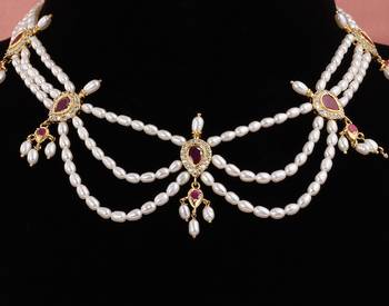 Real Natural Hyderabadi pearls Set 2