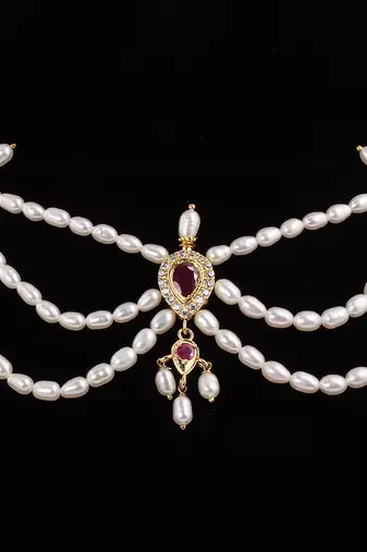 Real Natural Hyderabadi pearls Set