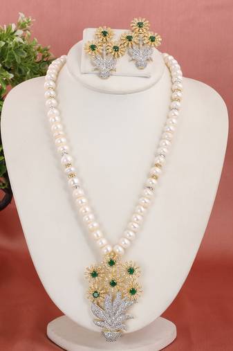 Real Natural Hyderabadi pearls Set