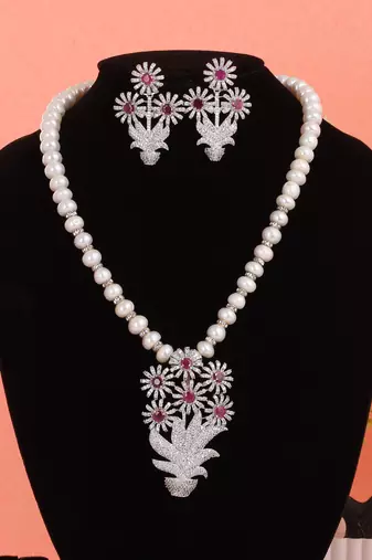 Real Natural Hyderabadi pearls Set