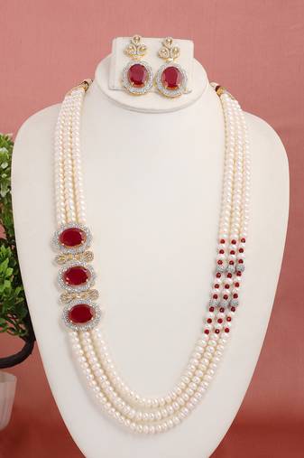 Real Natural Hyderabadi pearls Set