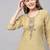 Yellowish brown Sequence Embroidered Cotton Kurta Pant and Dupatta Set