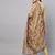 Yellowish brown Sequence Embroidered Cotton Kurta Pant and Dupatta Set