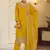 Yellow Silk embroidered punjabi suits