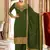 Green Silk embroidered punjabi suits