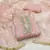 Peach Organza Hand Work Dress Material
