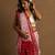 Handloom red and white sambalpuri cotton saree