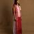 Handloom red and white sambalpuri cotton saree