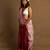 Handloom red and white sambalpuri cotton saree