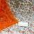 Kimisha women's orange oragnza hand work dress material