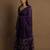 Handloom cotton purple saree with zamdani weave pallu with blouse pc