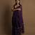 Handloom cotton purple saree with zamdani weave pallu with blouse pc