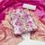 Kimisha women's pink organza hand work dress material