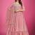 Pink color designer gown
