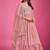 Pink color designer gown