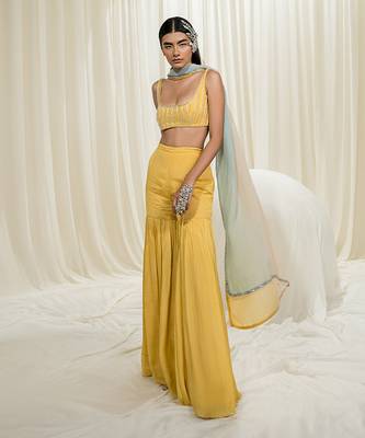 Yellow gharara set 2
