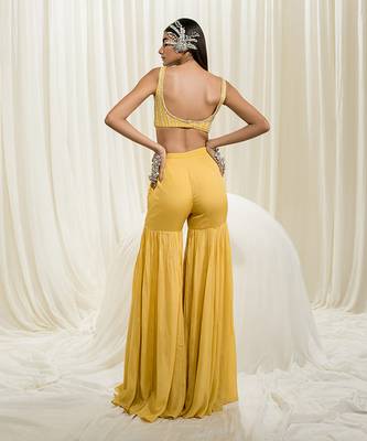 Yellow gharara set 3