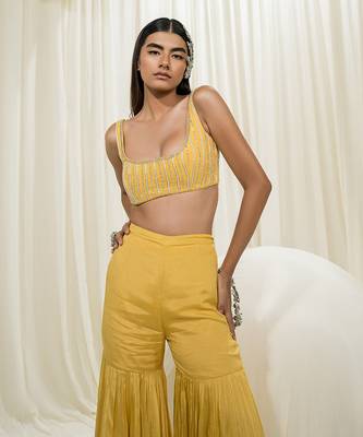 Yellow gharara set 5