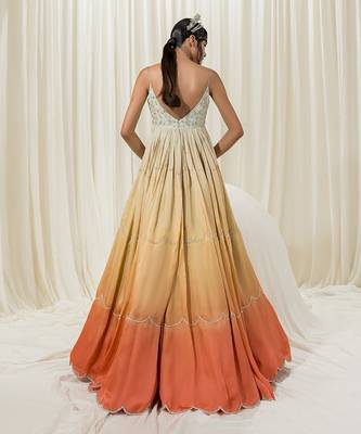 Dawn anarkali with dupatta 3