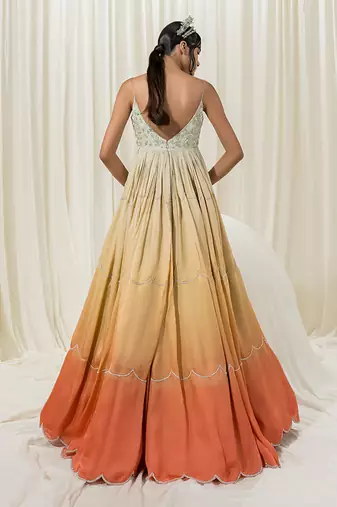 Dawn anarkali with dupatta