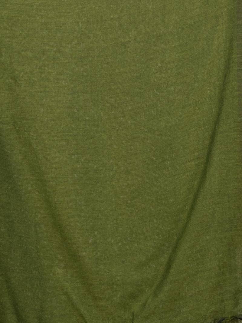 Pickle green cotton molmol handloom saree