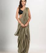sage green cotton molmol handloom saree